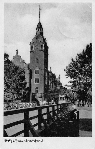Postkarte stolp pommern - stolp, in