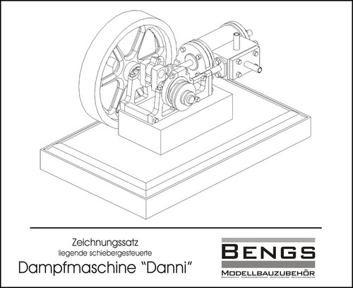 Bauplan liegende dampfmaschine - bauplan,