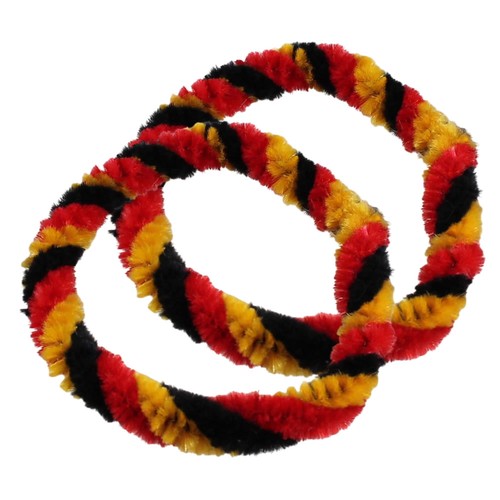 Nabenputzringe schwarz rot
