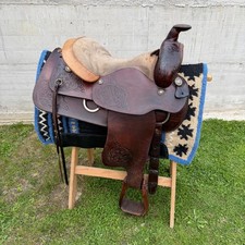 Westernsattel Leder gebraucht