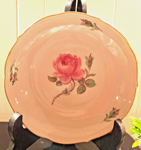 Original meissen rote rose - 1,