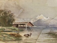 Sehr Schöne Gouache Malerei