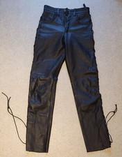 Pantera - Damen- Biker- LEDERJEANS / Motorrad - Lederhose in schwarz Gr. 27