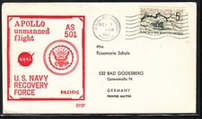 Apollo 4 Bergung Beck Cachet HBS USS Bennington 09-11-67