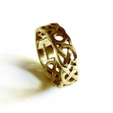 4 mm 9 kt Gelbgold keltische