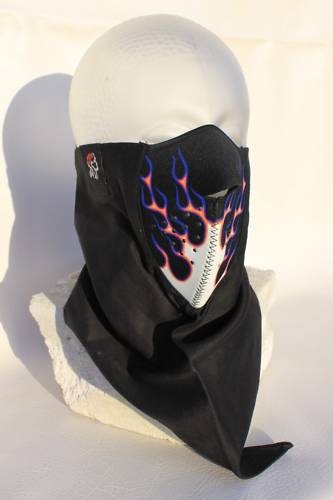 Neopren flammen face mask - neopren,