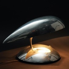 Desk lamp polished - lamp, aluminium