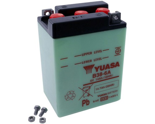 Batterie 14ah yuasa b386a - batterie, 6v