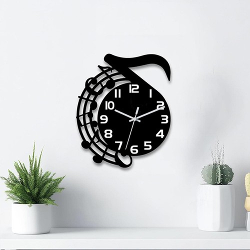 Musiknoten wanduhr aus - musiknoten-wanduhr,