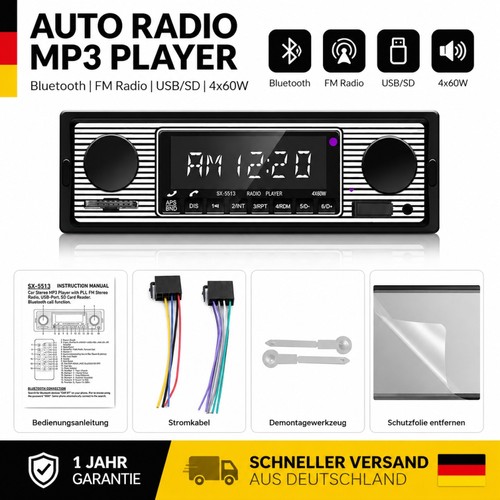 Retro autoradio bluetooth - autoradio,
