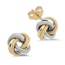 Ohrstecker Knoten Ø 10mm Gold