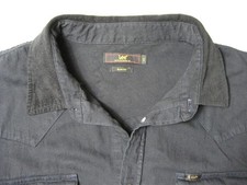 LEE Western Shirt Jeanshemd XXL (XL) Herren Slim Fit Schwarz