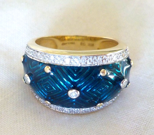 Moderner 14k gelbgold ring - 14k, gelbgold-ring
