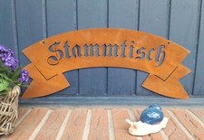 Edelrost Schild Stammtisch