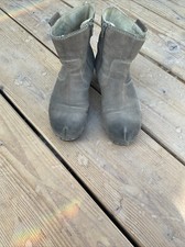 Clogs Softclox Holzschuhe Stiefeletten Taupe 38 Wildleder