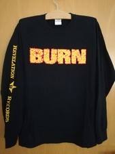 BURN Shirt M Revelation Judge Youth Of Today Sick Of It All Orange 9mm Cro-Mags