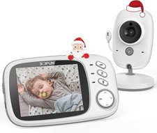 BOIFUN 3.2 Zoll LCD Babyphone mit Kamera, 5m Nachtsicht & Temperaturüberwachung