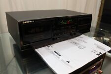PIONEER CT-W205R STEREO DOPPEL KASSETTEN DUAL CASSETTE RECORD DECK GEWARTET TOP