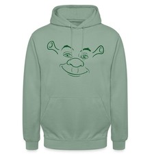 Skrek Kostümdesign Shrek Gesicht Unisex Hoodie