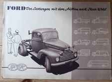 Vintage Ford Der Lastwagen mit dem Aufbau nach Ihrer Wahl Prospekt 10 Seiten