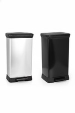 Curver Mülleimer 50L Tretpedal 50L Abfalleimer Abfallbehälter Treteimer Farben