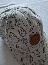 H&M-Cape- Wollweiß-Schwarz-