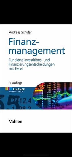 Vahlen finanzmanagement - finanzmanagement,