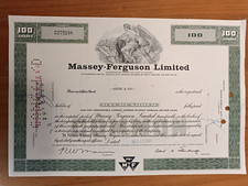 ORIGINAL Massey Ferguson 1969 Aktie Anleihe  Zeitschrift Traktor Schlepper M