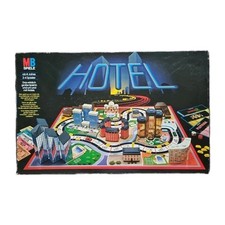 HOTEL Brettspiel MB Spiele 1986 - Schwarze Ausgabe - mit Laternen vollständig