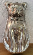 Alte Katzen Backform Förmchen Weißblech, Metall Vintage alt Back-Form