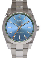 Rolex milgauss steel - milgauss, blue