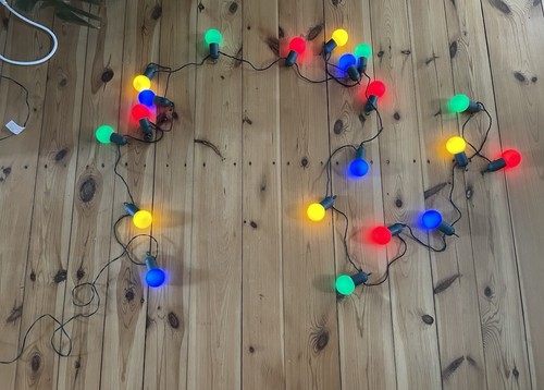 Bunte lichterkette für balkon - bunte,