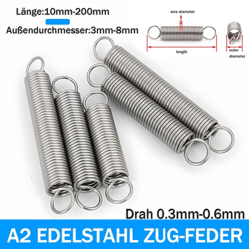 Zug feder 3mm 6mm - 0.3mm-0.6mm, draht