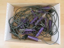 elektr. Lichterkette mit 15 lila Kerzen, anklippbar, funktionsfg, Kerze ca. 8 cm