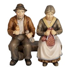 Holz Krippen Figuren Set OMA &