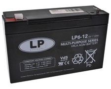 Akku 6V 12Ah VRLA AGM Batterie