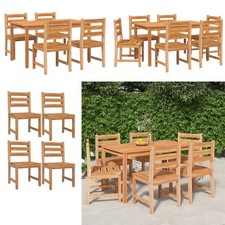 Garten Essgruppe Gartenmöbel Set Sitzgruppe Garnitur Massivholz Teak 3-tlg.