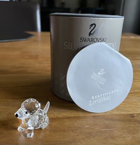 Swarovski kristallfigur hund - kristallfigur,