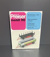 Preiser modell H0 635 Zirkus Sarrasani 2x Gerätewagen offen Maßstab 1:87