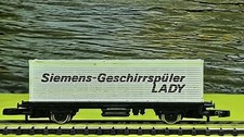 Z - MÄRKLIN MINI-CLUB 8617 WAGGONTRANSPORTCONTAINER "SIEMENS GESCHIRRSPRECHER"