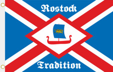 Fahne Flagge Rostock Tradition Hissflagge 90 x 150 cm