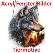 Acryl Fensterbilder Tiermotive