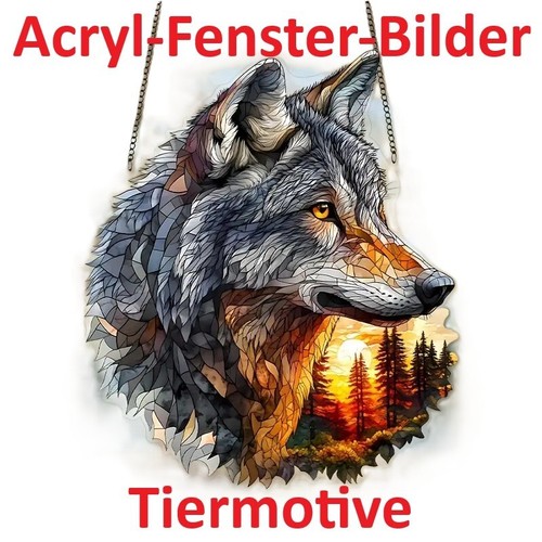 Acryl fensterbilder tiermotive - fensterbilder,