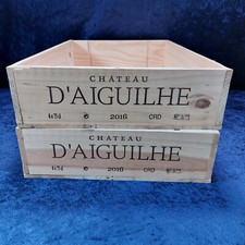 Weinkisten 2 Stck. " Château D`'Aiguilhe " 6er flach - II.Wahl !!!    # 108