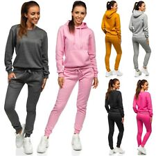 Trainingsanzug Hose Jogginganzug Sweatshirt Pulli Basic Damen Mix BOLF Unifarben