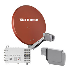 Kathrein CAS 90 ro Sat-Antenne multifeedfähig rotbraun - 8 Teiln. mit Unicable