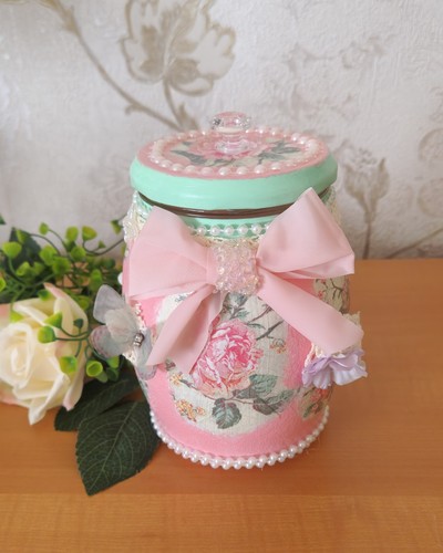 Dekorative vorratsdose rosa - dekorative,