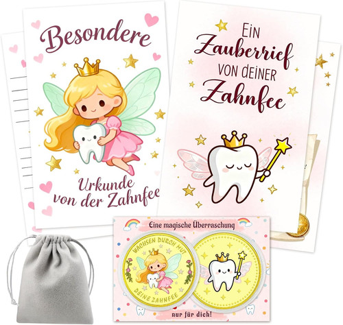 Zahnfee geschenk kinder set 2 - zahnfee,