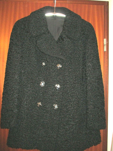 Damen jacke persianer schwarz - jacke,