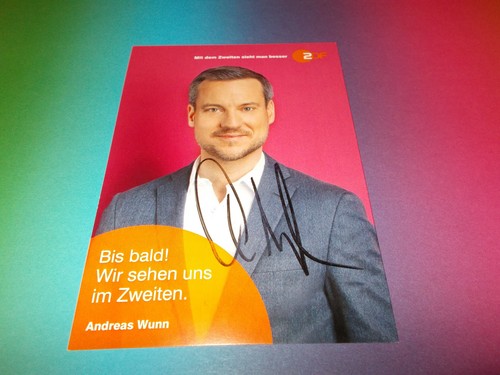 Andreas wunn zdf moma signed - wunn,